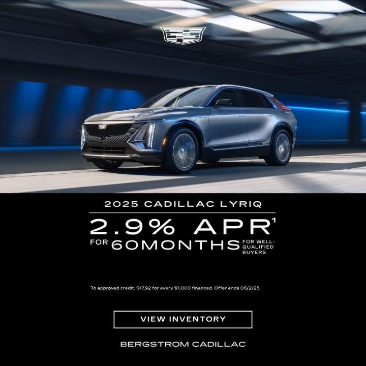 2025 Cadillac Lyriq 2.9% APR for 60 months