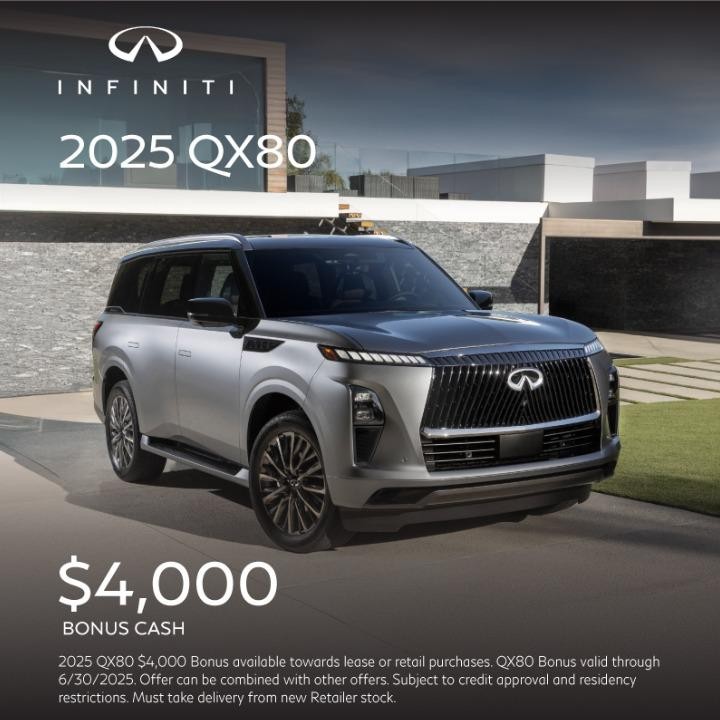 2025 INFINITI QX80 $4,000 Conquest Bonus