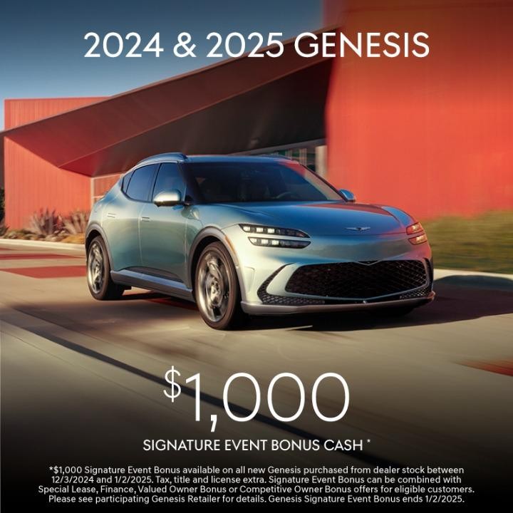 2024 2025 Genesis $1000 Bonus Offer