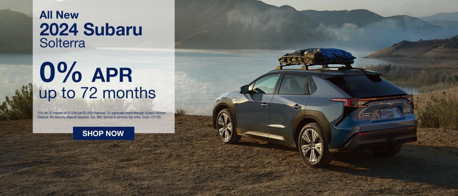 2024 Subaru Solterra 0% APR For 72months