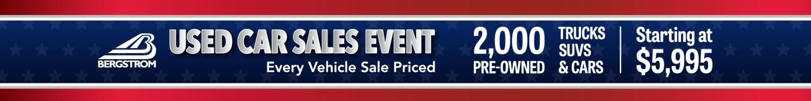 Used Sales Event