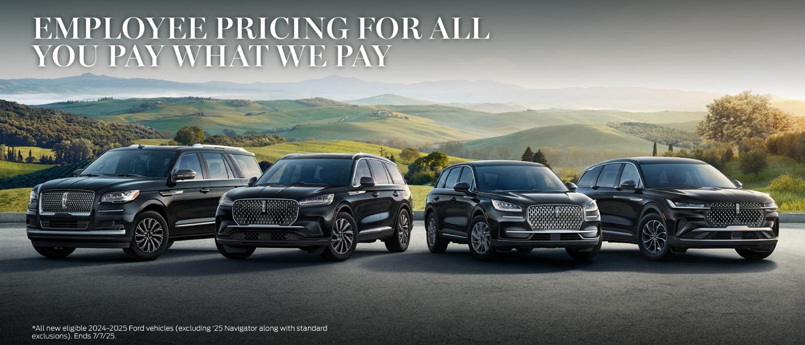 Employee Pricing for all