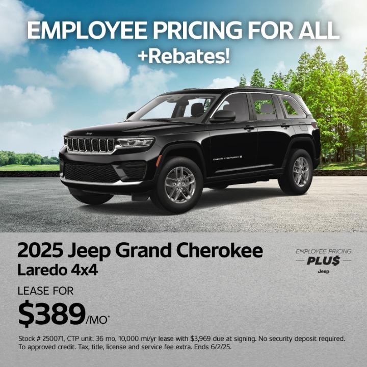 2025 Jeep Grand Cherokee Lease for $389/month