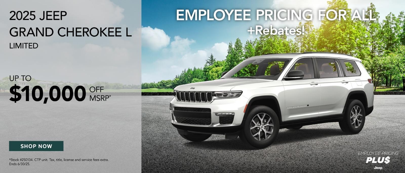 2023 Jeep Grand Cherokee upto $10,000 off msrp