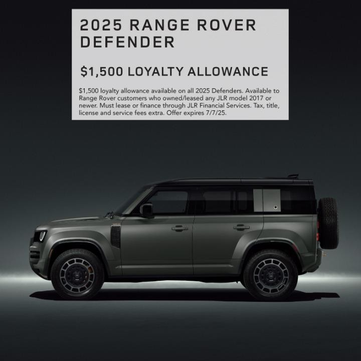 2025 Range Rover Defender | 1,500 Loyalty Allowance