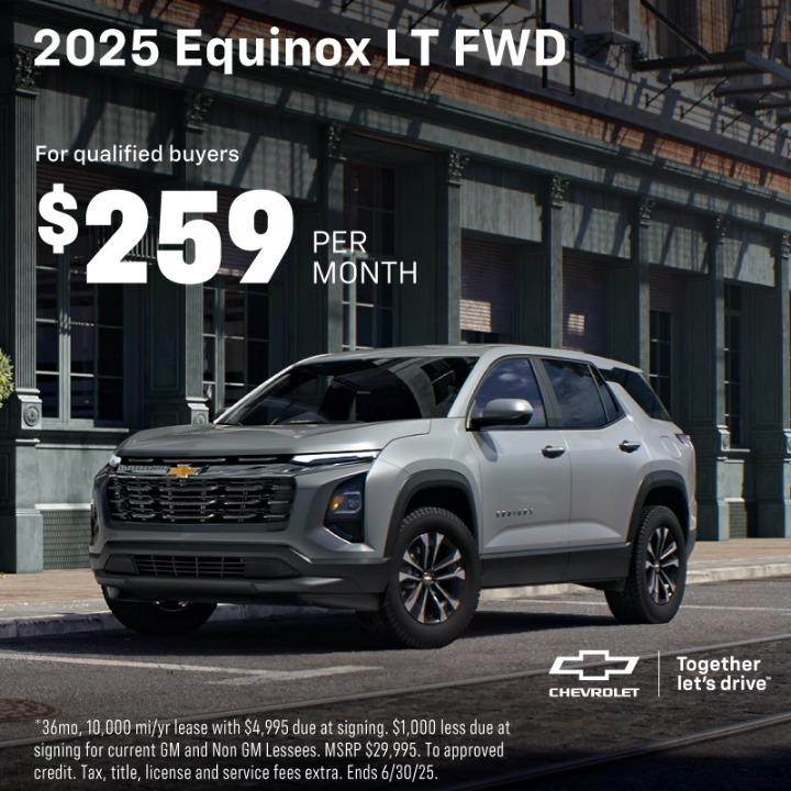2025 Chevy Equinox $259/mo