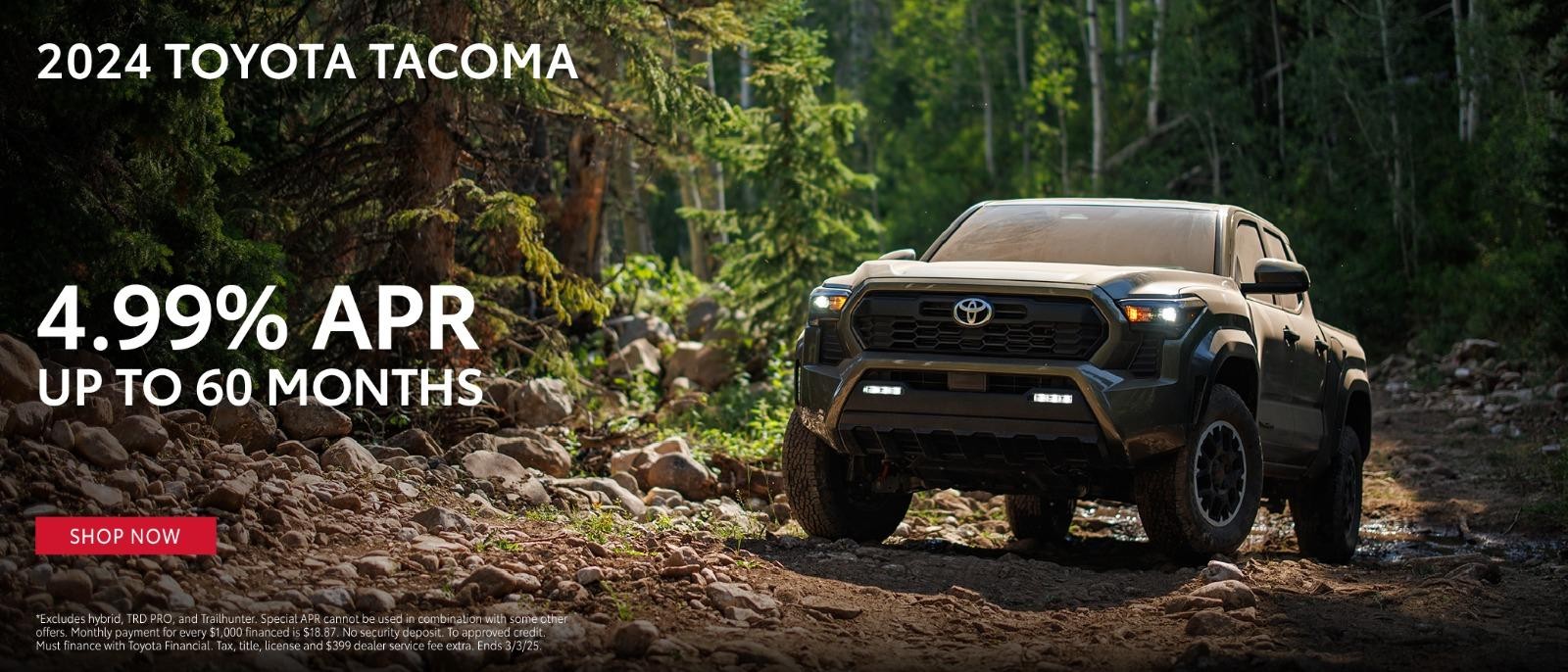 2025 Toyota Tacoma  4.99% APR for 60 Months