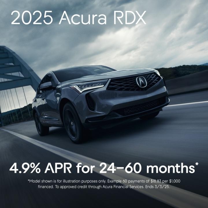 2025 Acura RDX | 4.9% APR for 24-60 months