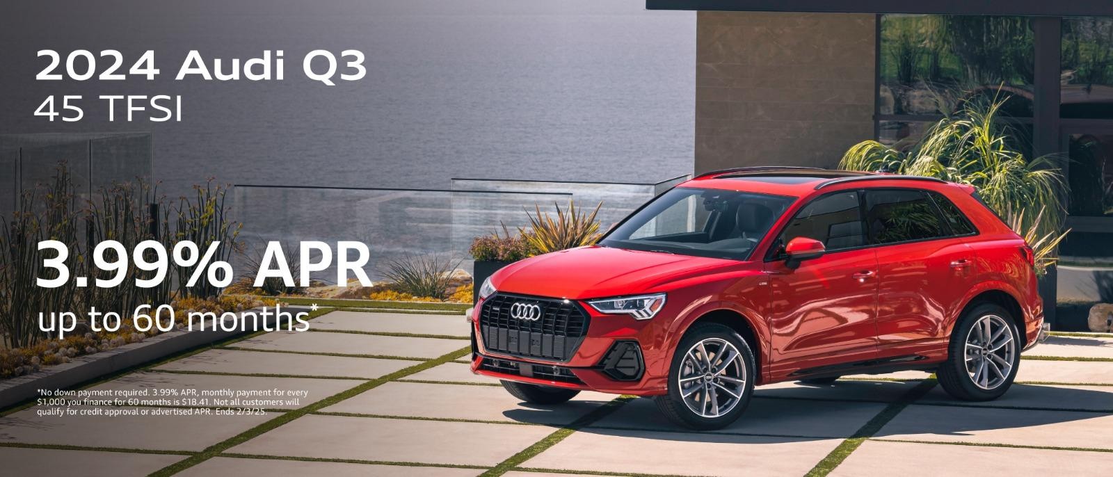 2024 Audi Q3 | 3.99% APR for 60 Months