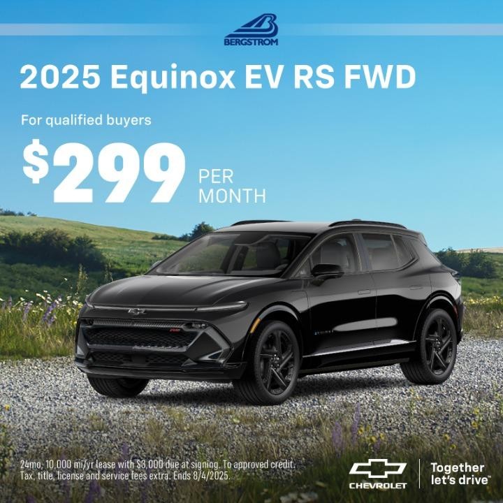2025 Chevy Equinox EV $299/mo