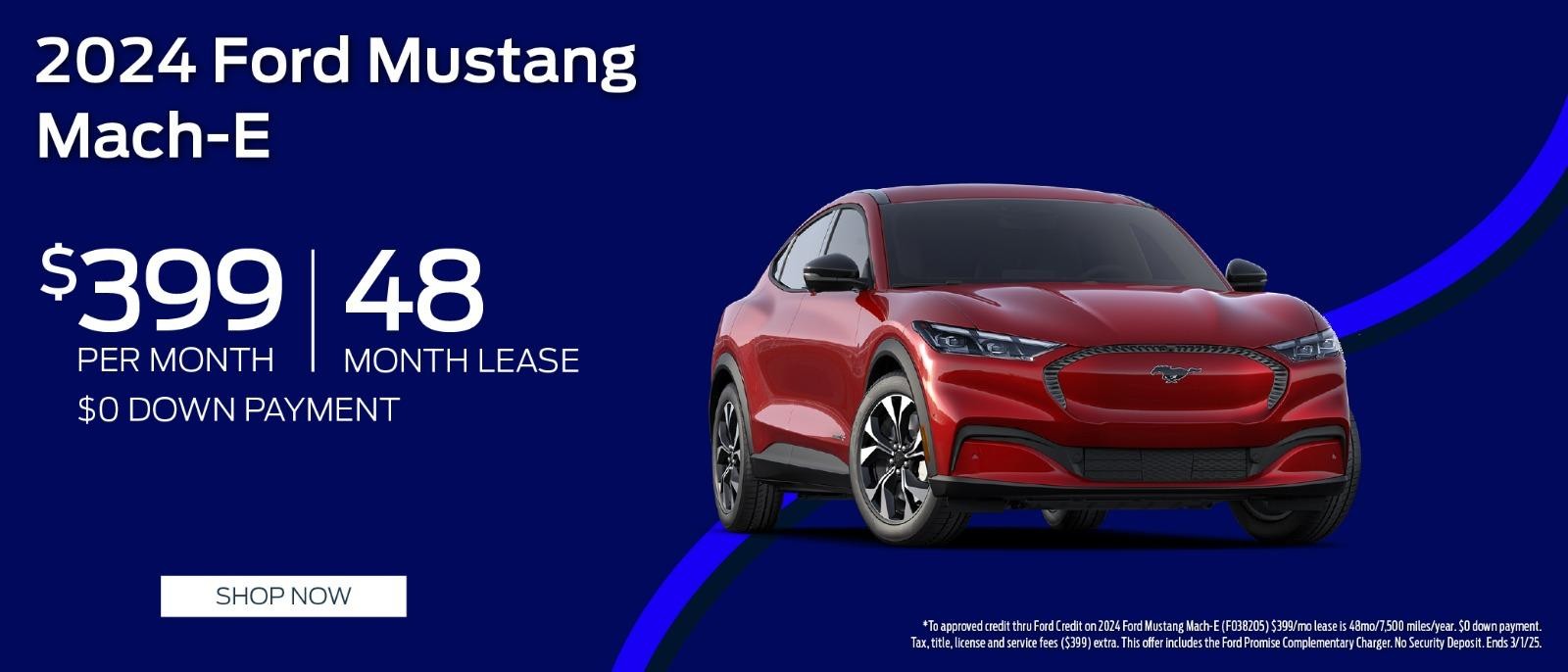 2024 Ford Mustang Lease $399/months for 48 months