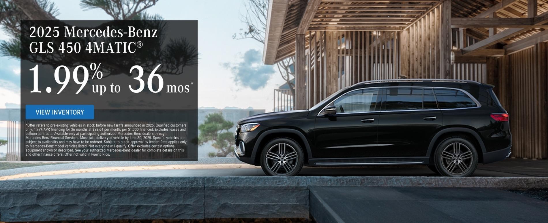2025 Mercedes-Benz GLS 450 4Matic 1.99% up to 36 months*
