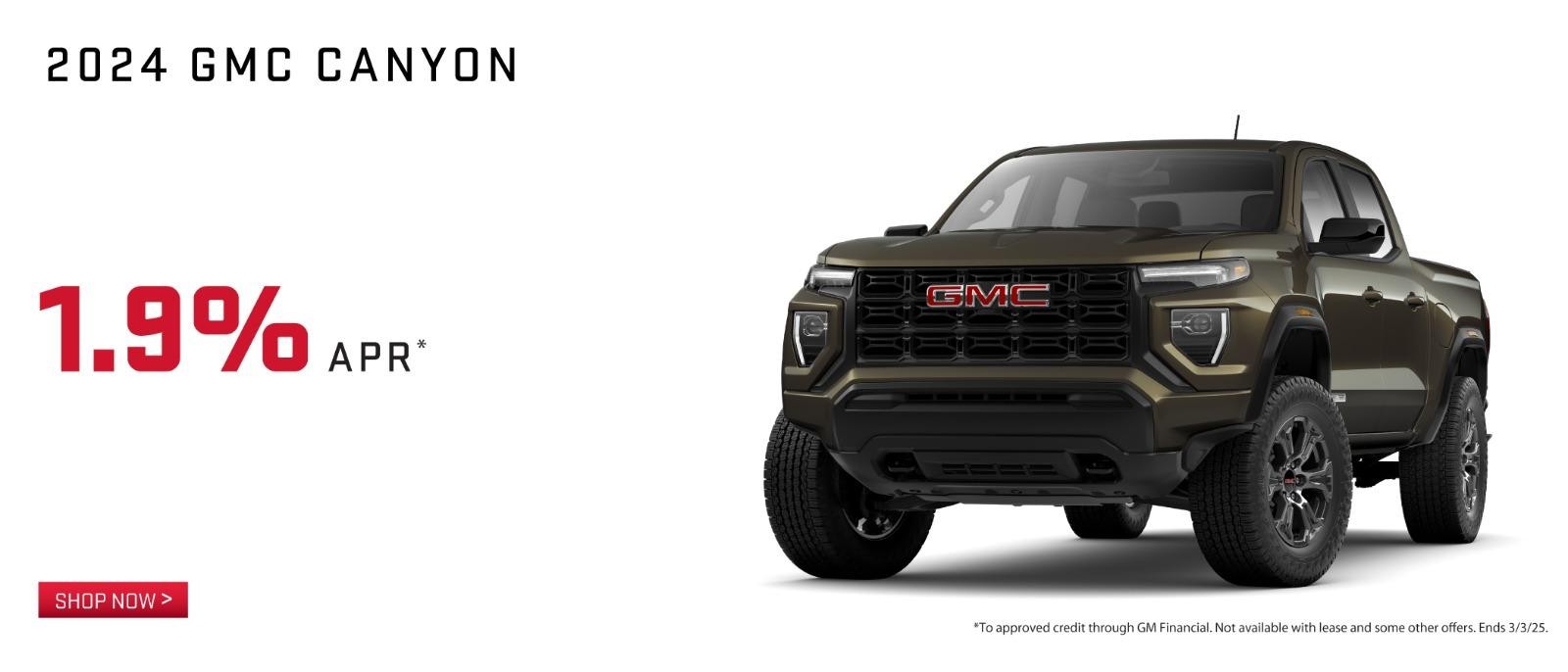 2024 GMC Canyon 1.9% APR