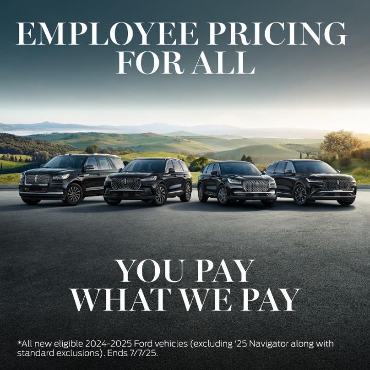 Employee Pricing for all
