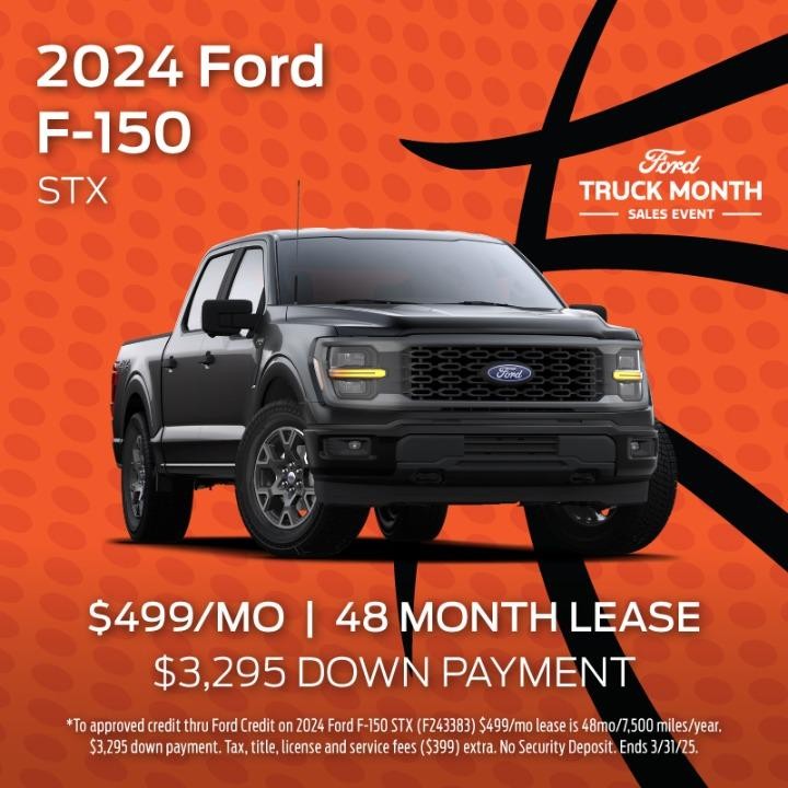 2024 Ford F-150 Lease for $499/mo for 48 months