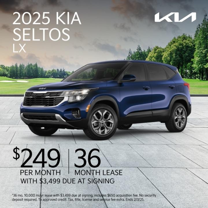 2025 Kia Seltos LX $249 per month for 36 months