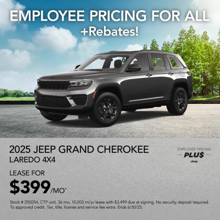 2025 Jeep Grand Cherokee lease for $399/mo