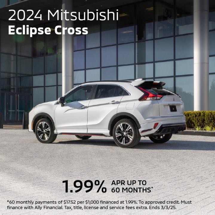 2024 Mitsubishi eclipse cross 1.99% APR for 60 months