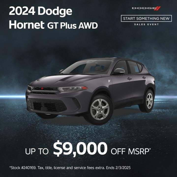 2024 Dodge Hornet GT AWD up to $9,000 off msrp