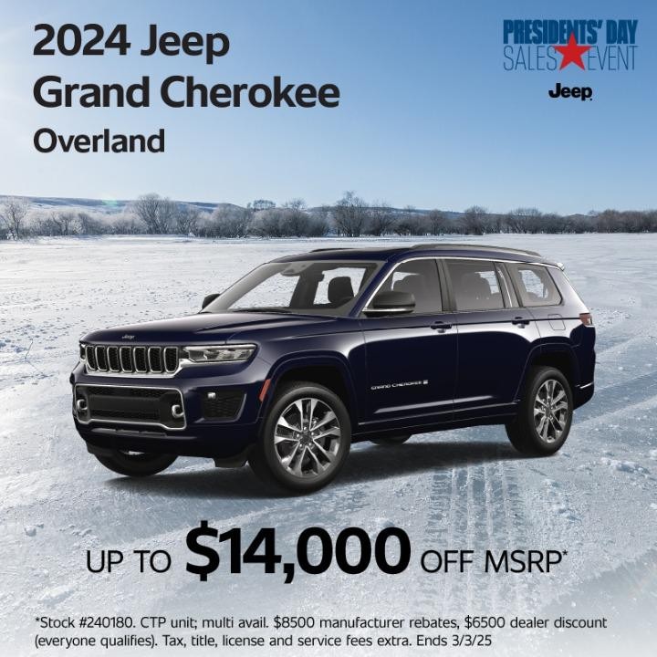 2024 Jeep Grand Cherokee up to $14,000 OFF MSRP