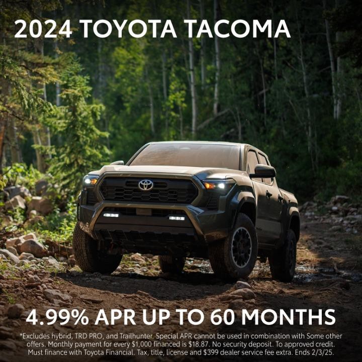 2025 Toyota Tacoma  4.99% APR for 60 Months