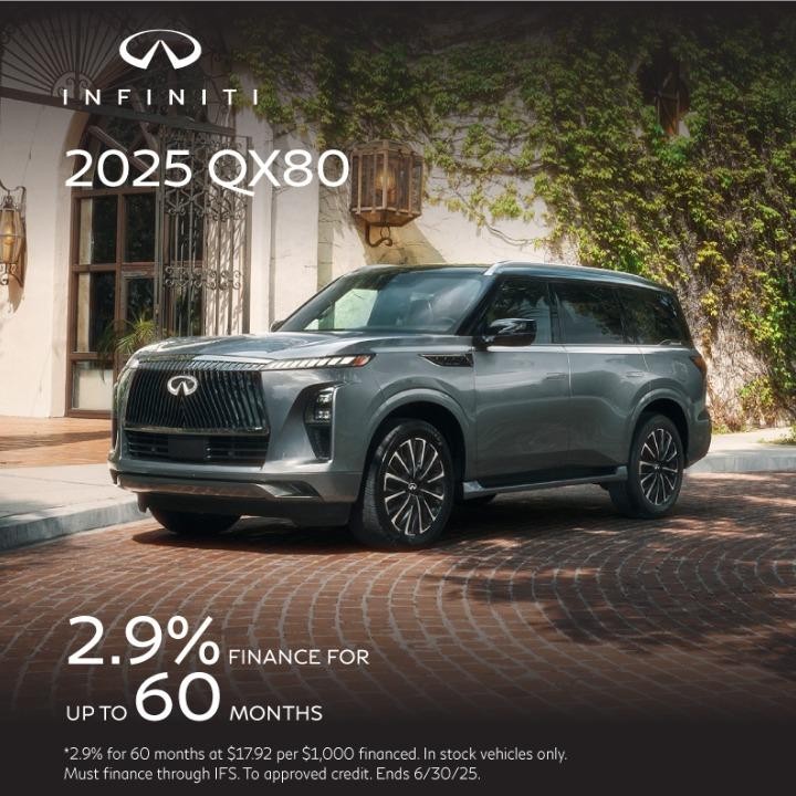 2023 INFINITI QX80 2.9% Finance for up to 60 months