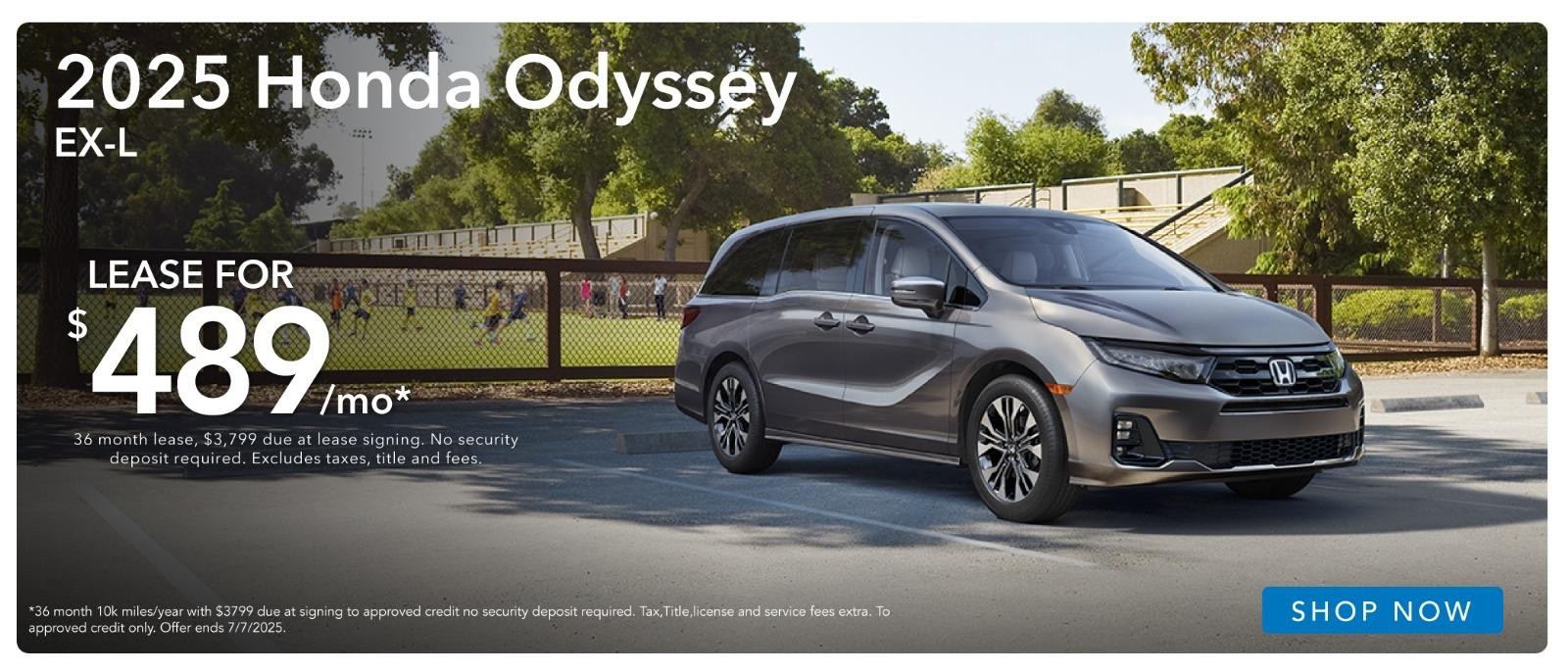 2025 Honda Odyssey Lease for $489/mo