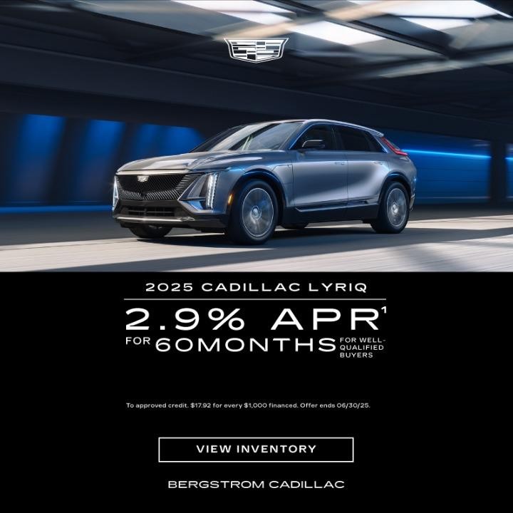 2025 Cadillac Lyriq 2.9% APR for 60 months