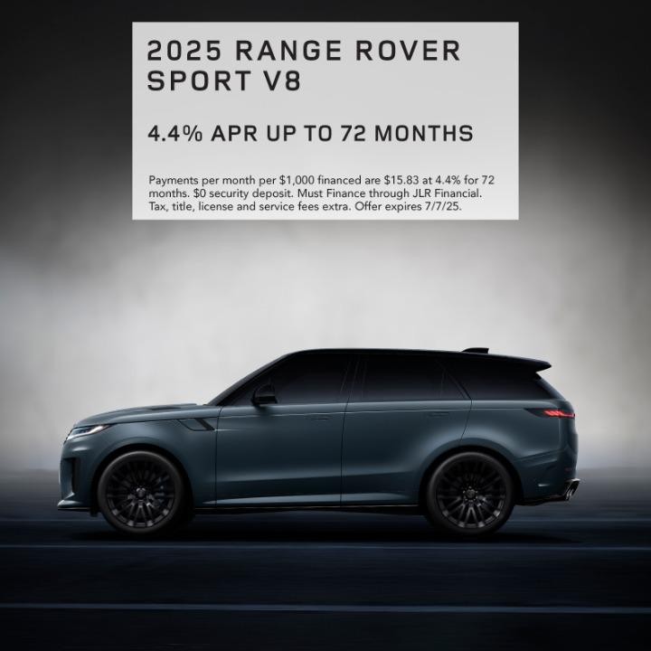 2025 Range Rover Sport VR 4.4% APR for 72 months