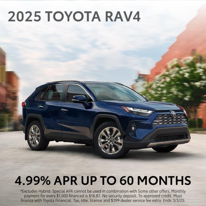 2025 Toyota Rav4 | 4.99% apr FOR 60 MONTHS