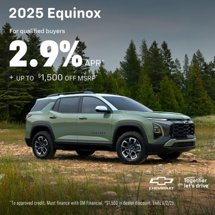 2025 Chevy Equinox 2.9% APR + $1,500 Savings
