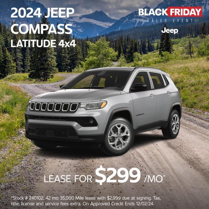 2024 Jeep Compass lease for $299 per month