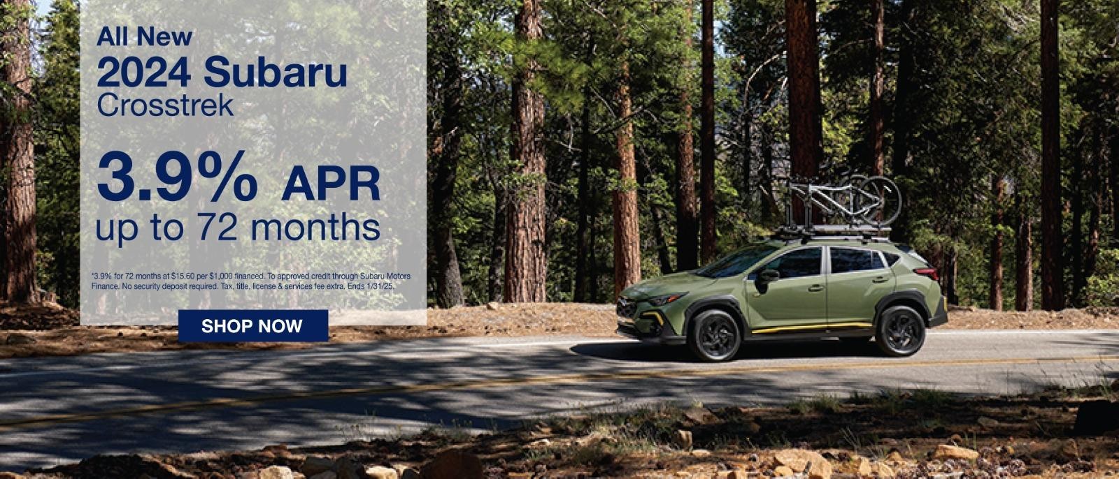 2024 Subaru Crosstrek 3.9% for 72months