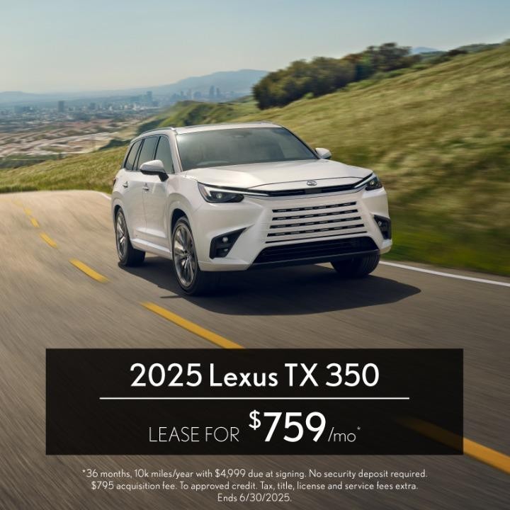 2025 Lexus TX 350 Lease for $759/mo