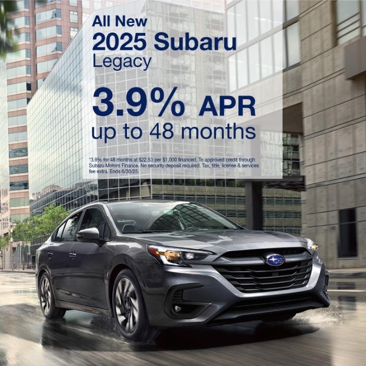 2025 Subaru Legacy 3.9% for 48 Months*