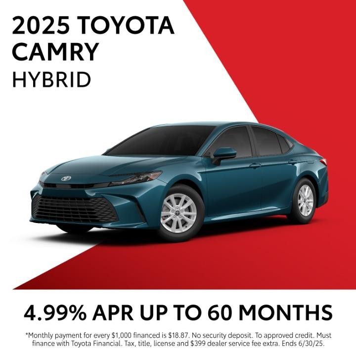 2025 Toyota Camry 4.99% APR up to 60 months
