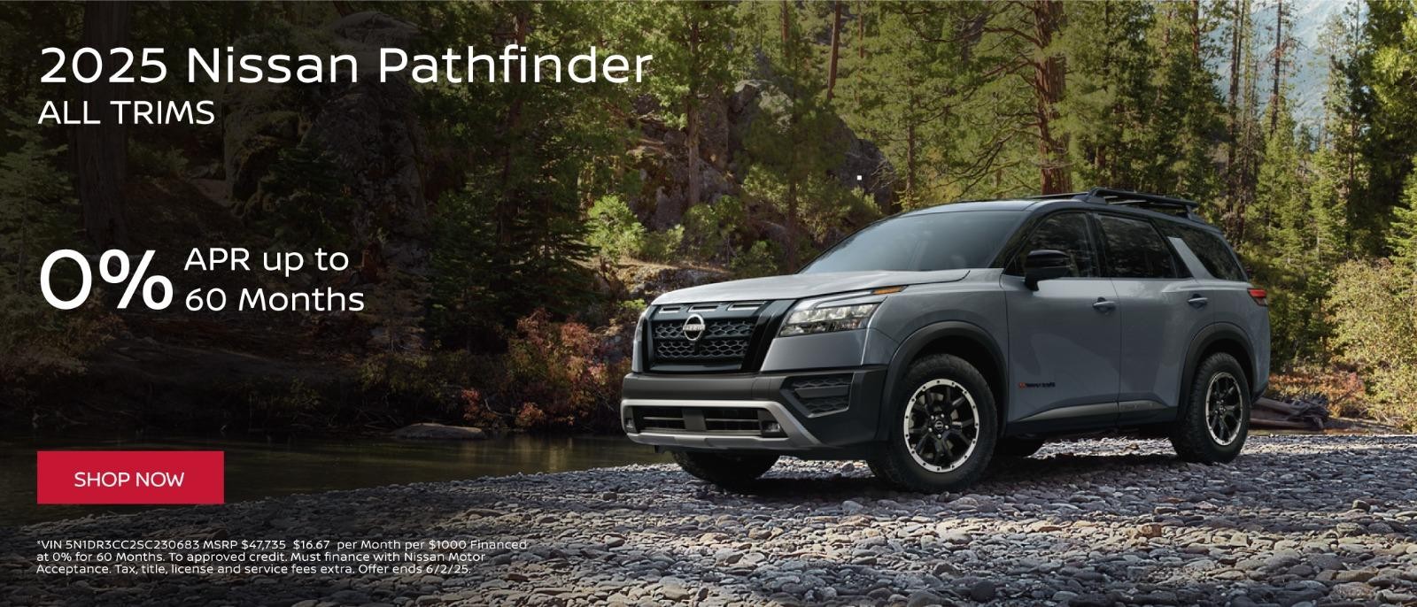 2025 Nissan Pathfinder 0% APR