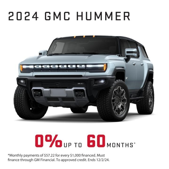 2024 GMC Hummer 0%up to 60 months