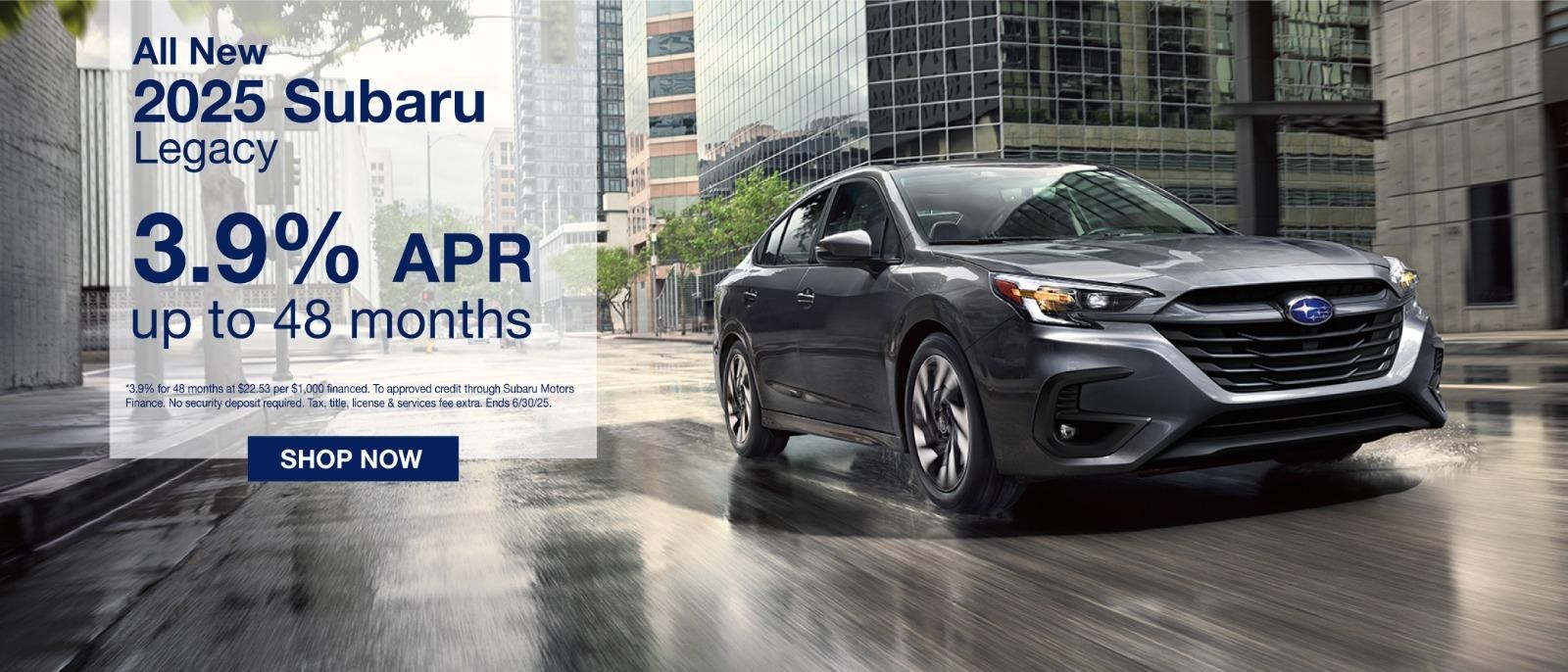 2025 Subaru Legacy 3.9% for 48 Months*