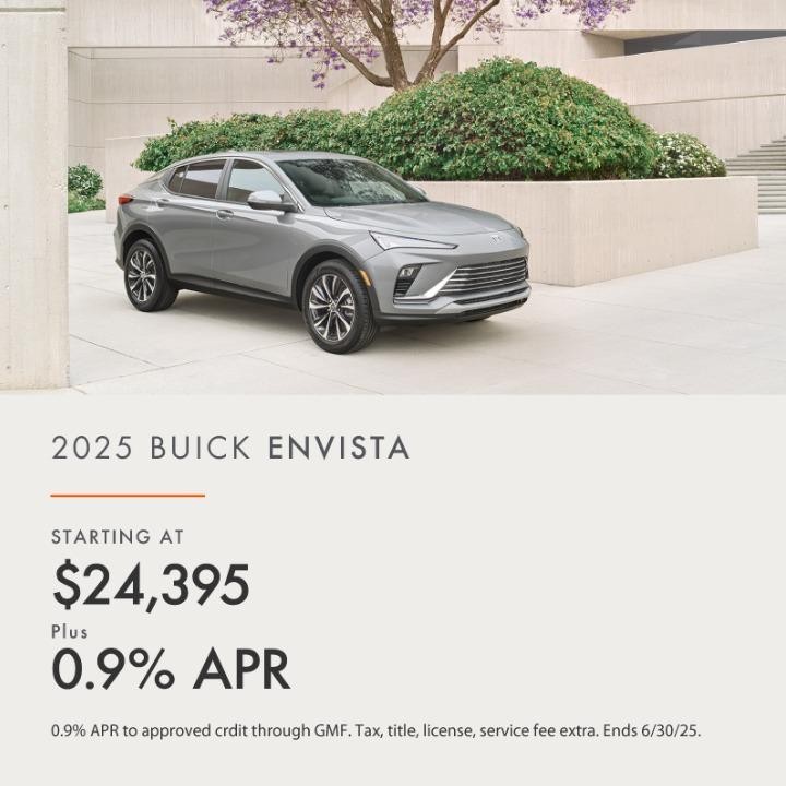 2025 Buick Envista Staring at $24,395 plus 0.9% APR