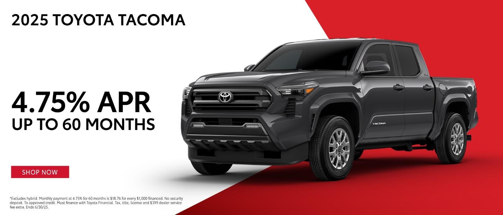 2023 Toyota Tacoma 4.75% APR Up to 60 months