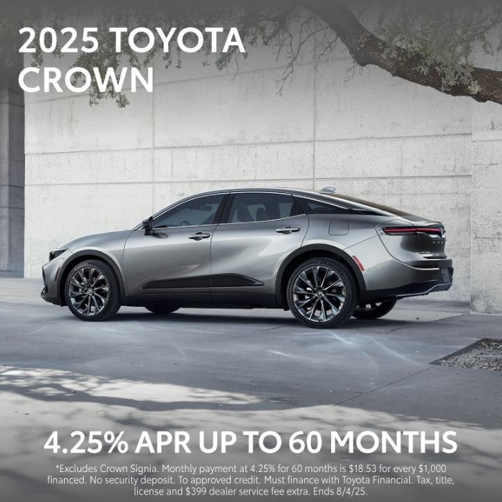 2025 Toyota crown| 4.25%APR up to 60 months