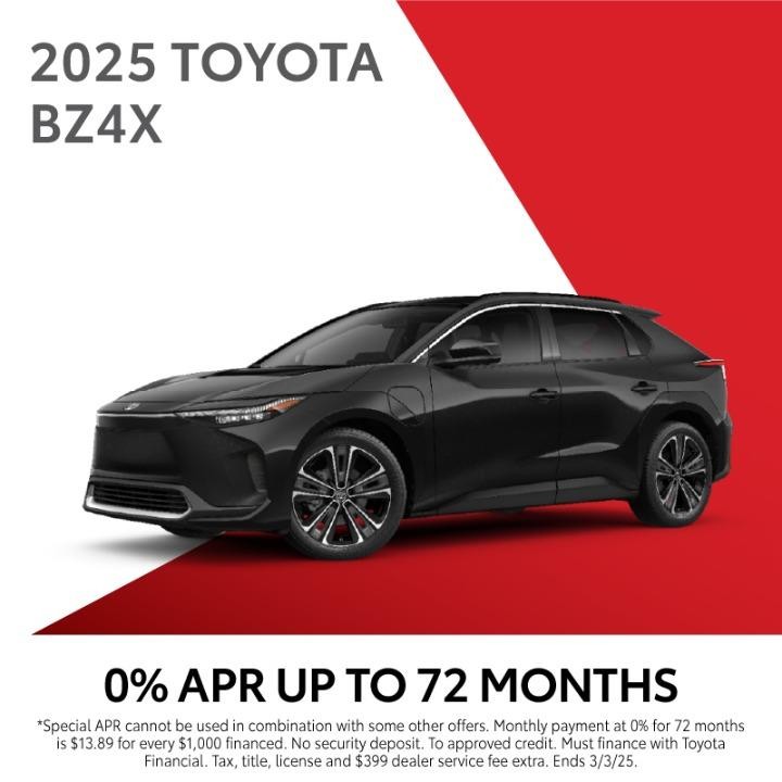 2025 Toyota BZ4X | 0% apr for 72 months