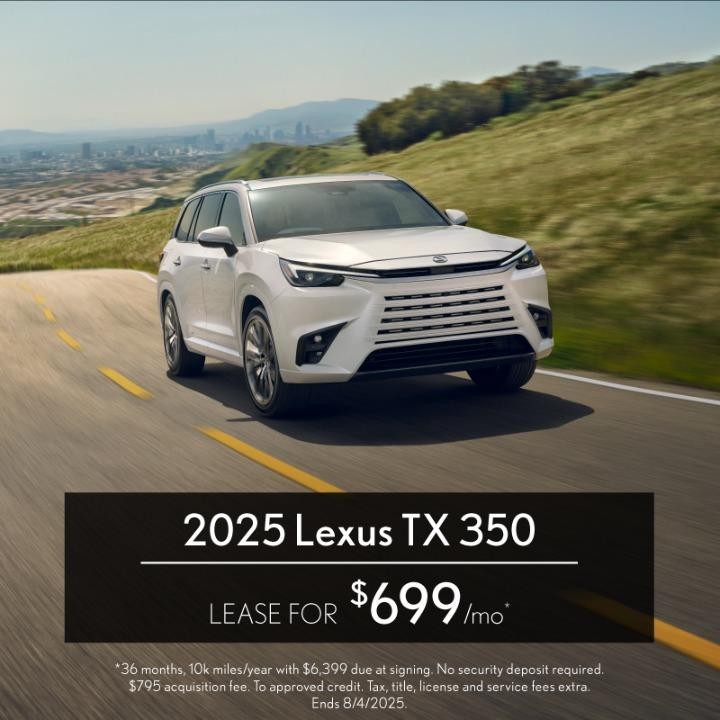 2025 Lexus TX 350 Lease for $699/mo