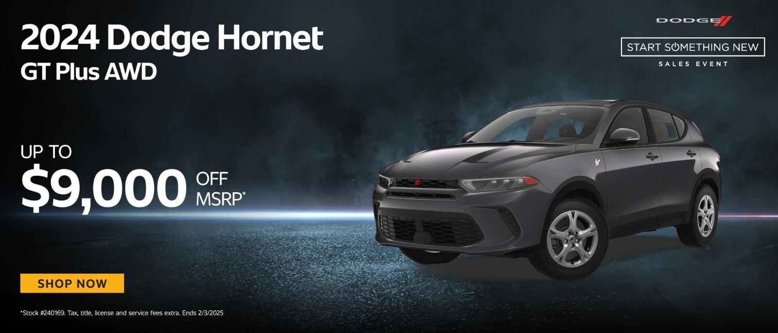 2024 Dodge Hornet GT AWD up to $9,000 off msrp