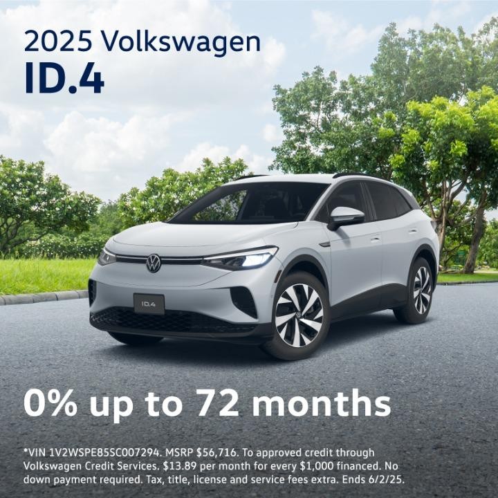 2025 Volkswagen ID 4|  0% APR Up To 72 Months