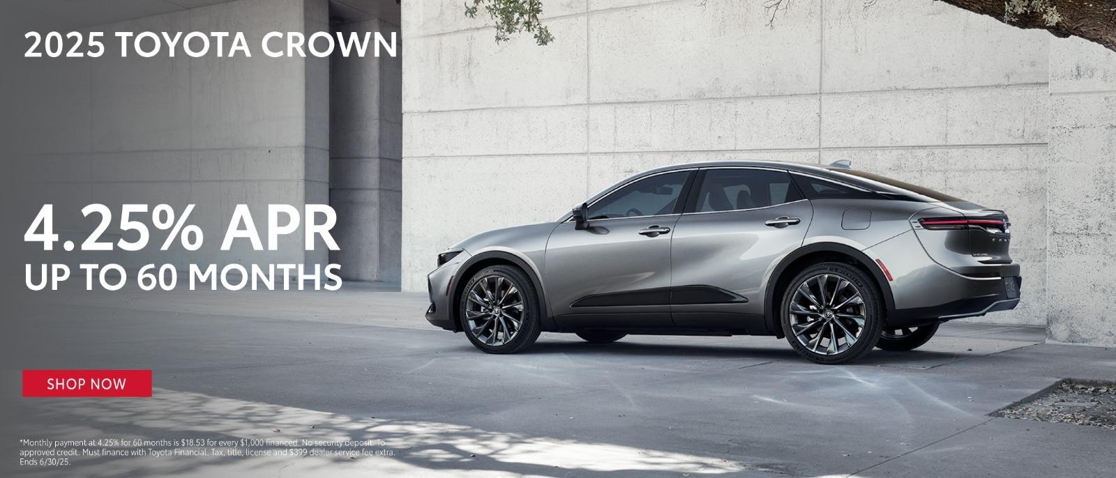 2025 Toyota crown| 4.25%APR up to 60 months