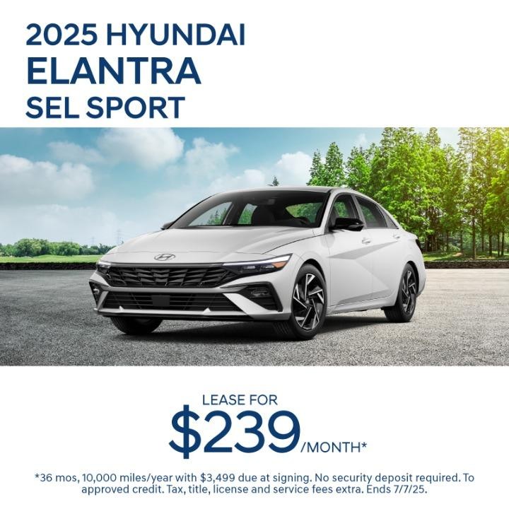 2025 Hyundai Elantra sport | Lease for $239/Month*