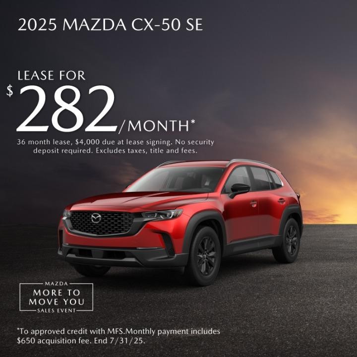 2025 Mazda  cx-50 SE Lease For $282/mo