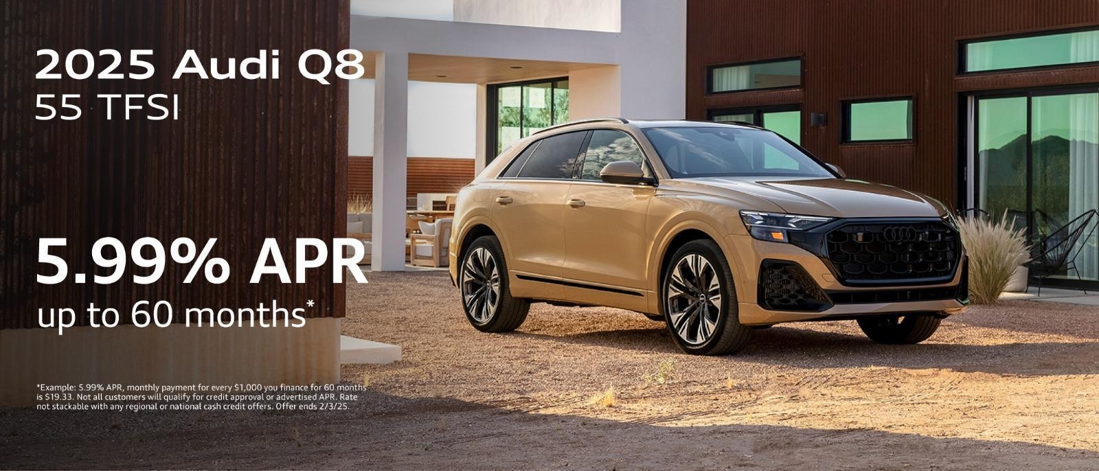 2025 Audi Q8 | 5.99% APR for 60 months